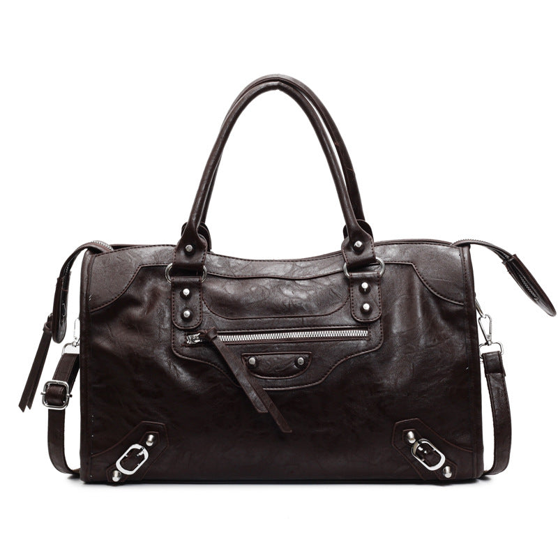 Rivet Motorcycle Female Hot Portable Large Capacity Street Women's Messenger Bag