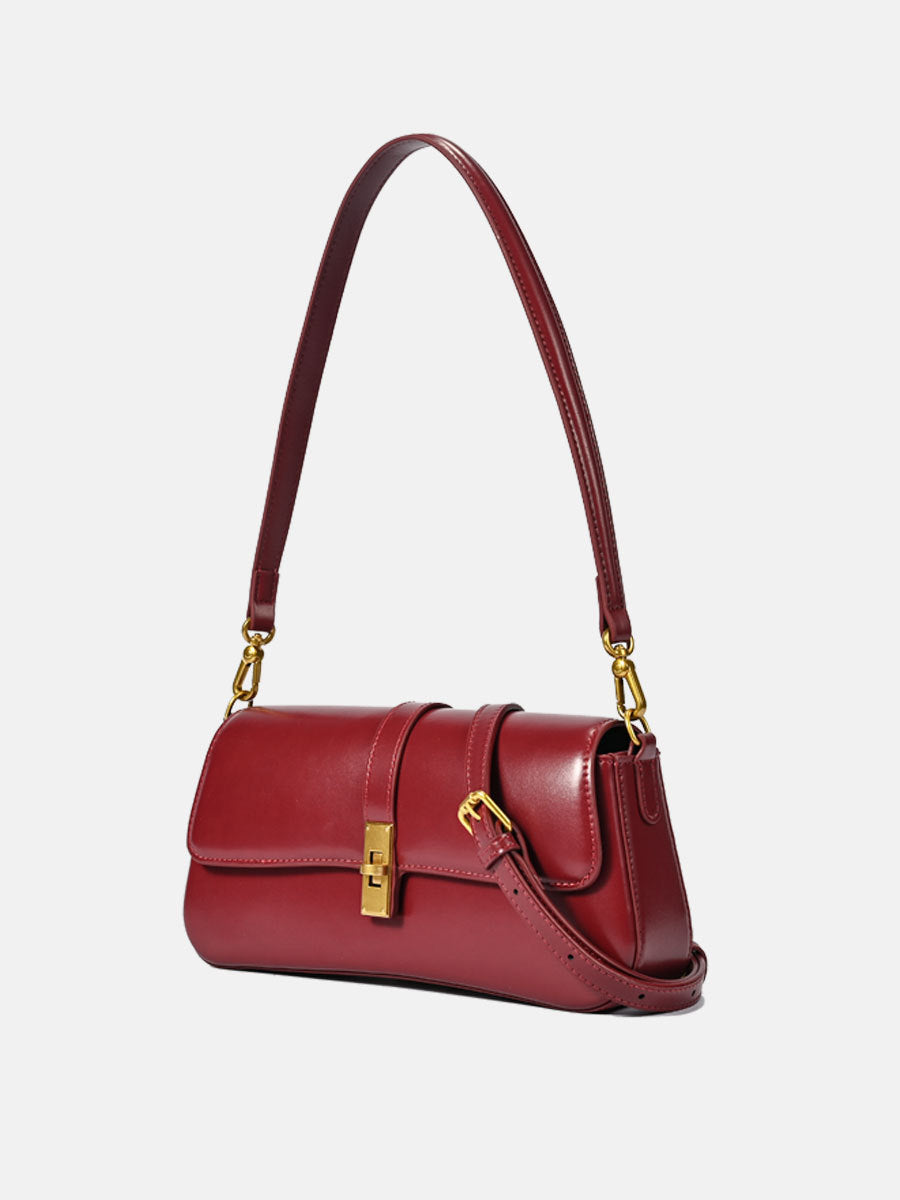 Women's Niche Baguette High-grade Underarm Genuine Leather Women's Messenger Bag