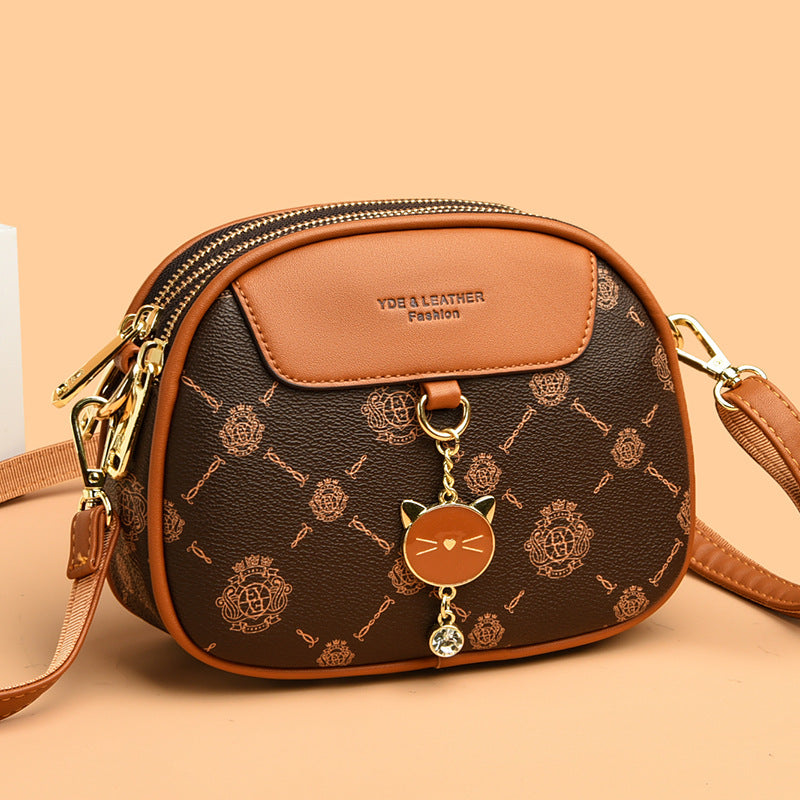 Women's Soft Leather Fashion Mummy Versatile Large Women's Shoulder Bag