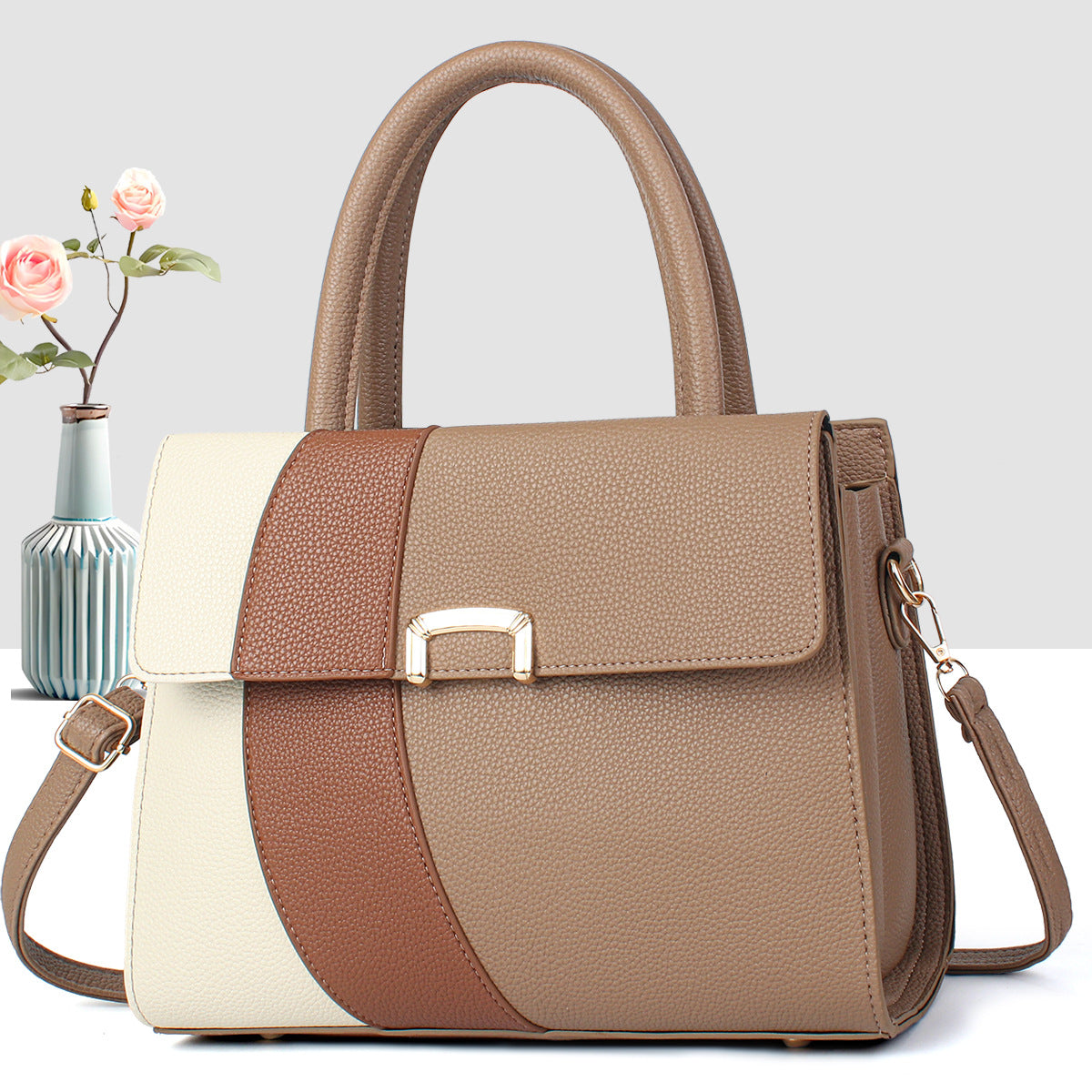Women's Spring Contrast Color Female Lady Trendy Women's Handbag