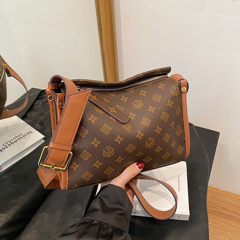 Women's High-grade Light Luxury Commuter Retro Printed Bags