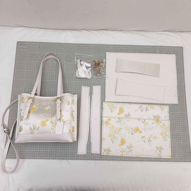 Chinese Style Pattern Material Handmade Big Women's Shoulder Bag