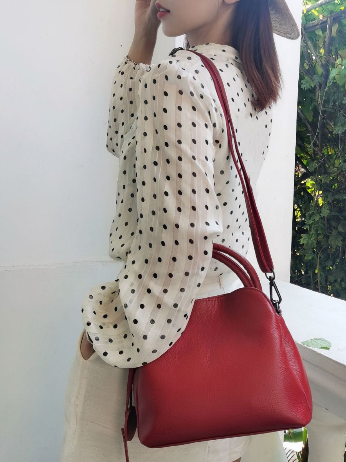 Women's Genuine Leather Large Capacity Soft First Layer Cowhide Commuting Women's Messenger Bag