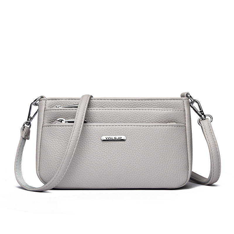 Women's Portable Urban Simple Lychee Pattern Bags