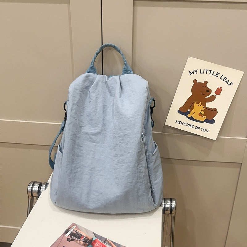 Trendy Simple Lightweight Nylon Canvas Versatile Backpacks