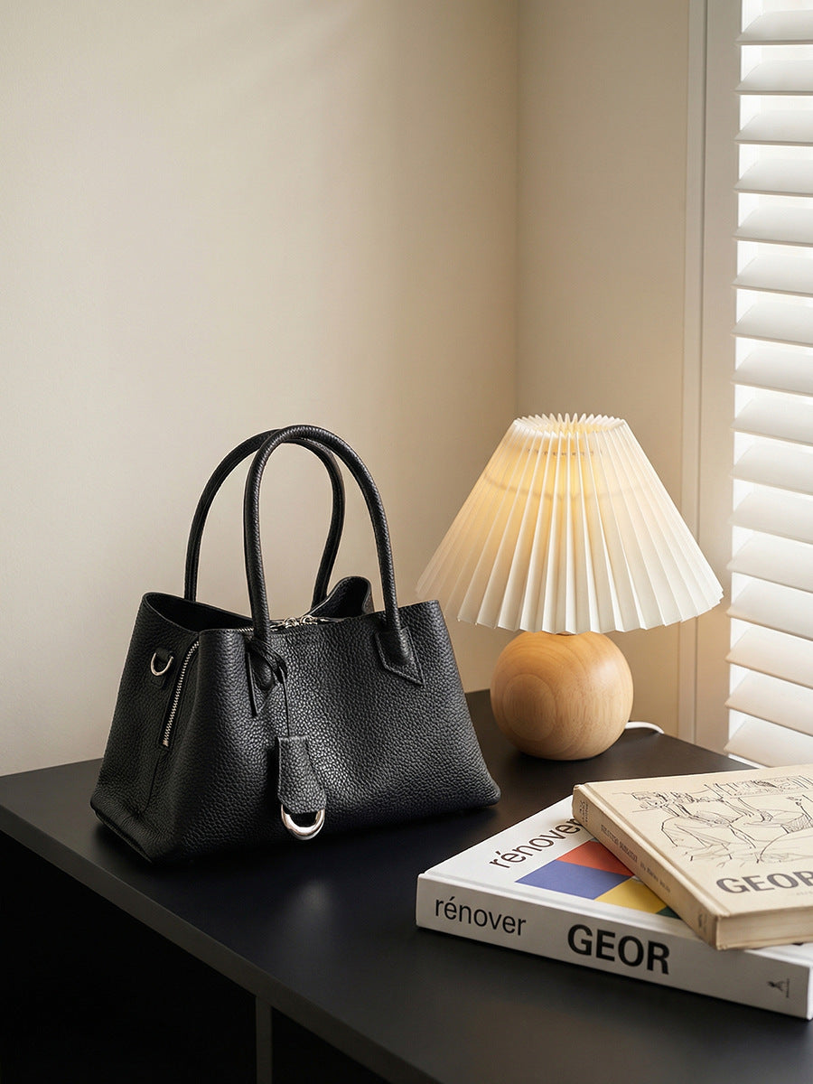 Women's First Layer Cowhide Niche Genuine Tote Bags