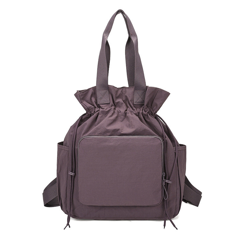 Elegant Multifunctional Large Capacity Drawstring Portable Women's Shoulder Bag