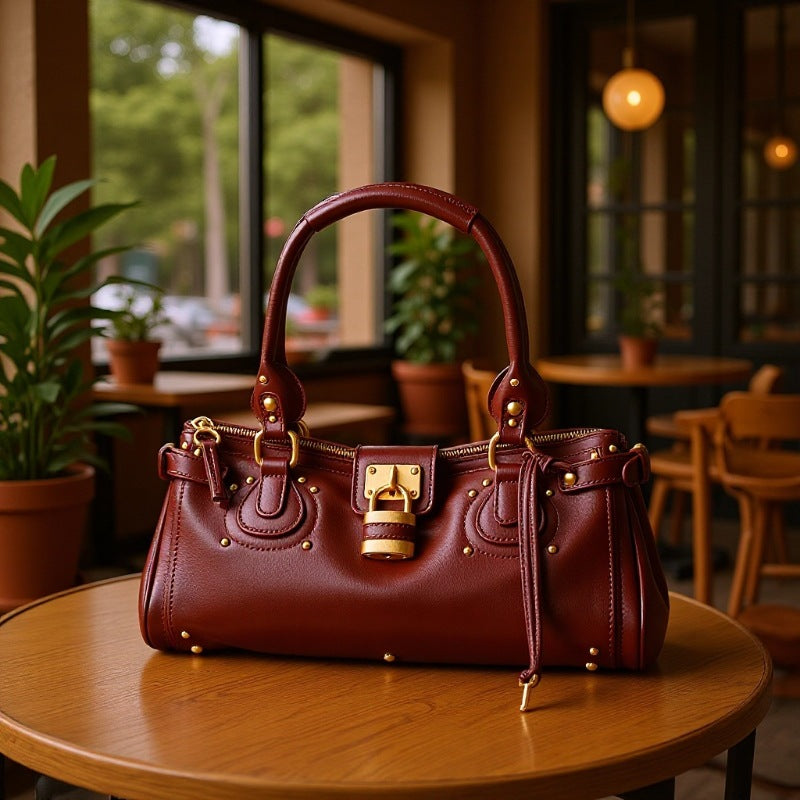 Retro Distressed Chloe Paddington Motorcycle Portable Bags