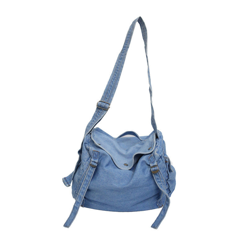 Versatile Fashion Trendy Jeans Class Commute Women's Messenger Bag