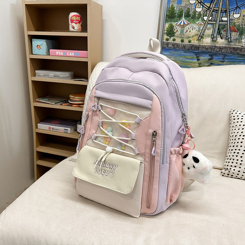 Primary Grade To Lightweight Korean High College Student Schoolbag