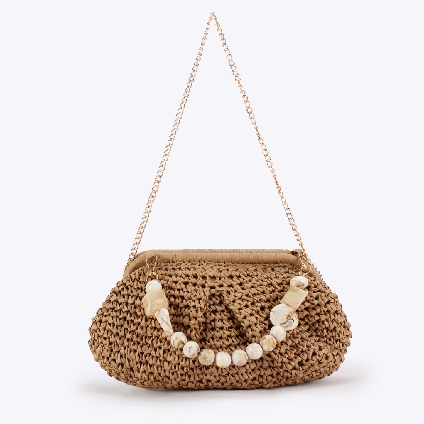 Women's Color Woven Daily Leisure Commute Seaside Vacation Bags