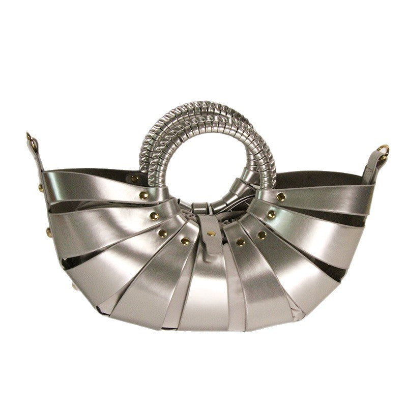 Women's Glossy Creative Weaving Vegetable Basket Fashion Women's Handbag