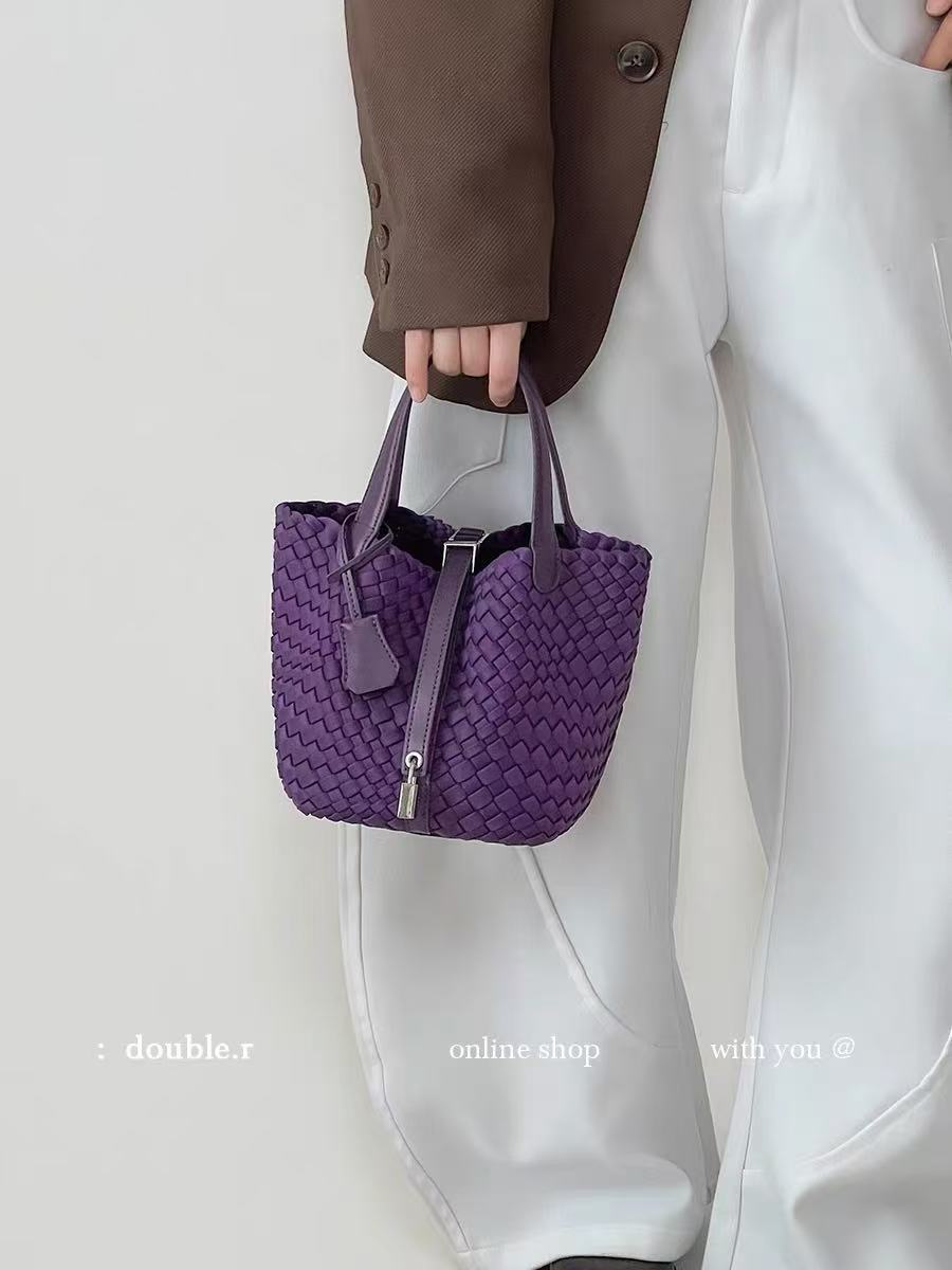 Design Nylon Cloth Hand-woven Vegetable Basket Women's Handbag