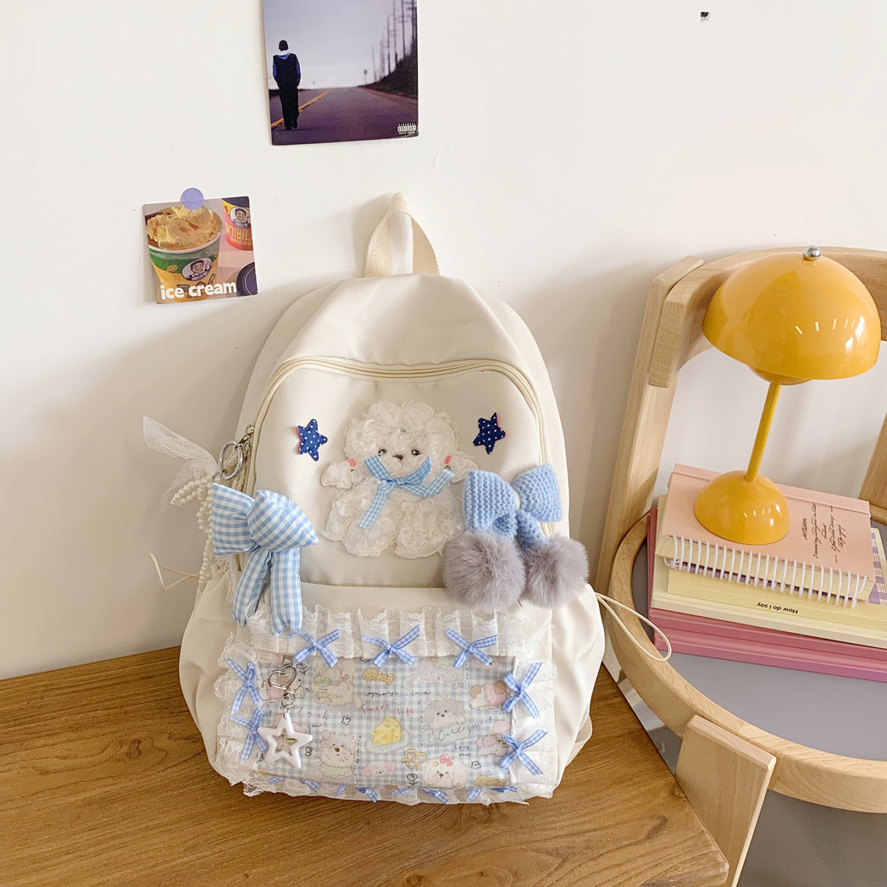 Cute Animation Junior High Princess Simplicity College Student Schoolbag