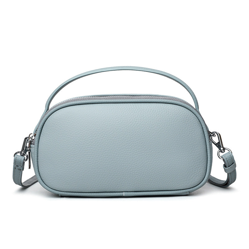Women's Korean Style First Layer Cowhide Pouch Fashion Bags