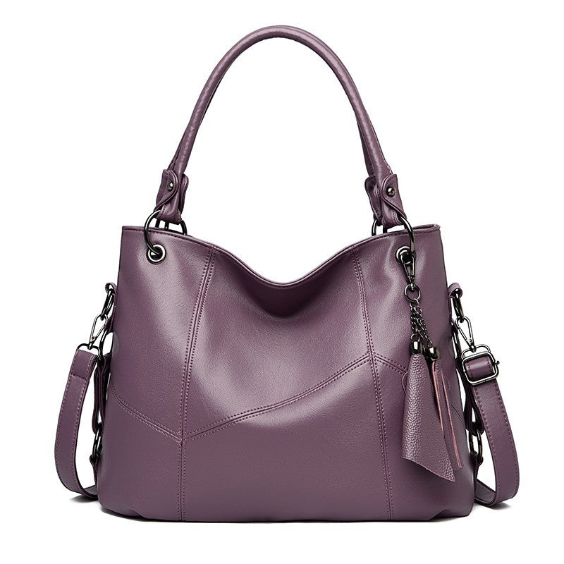 Big Fashion Mom Large Capacity Soft Leather Women's Messenger Bag