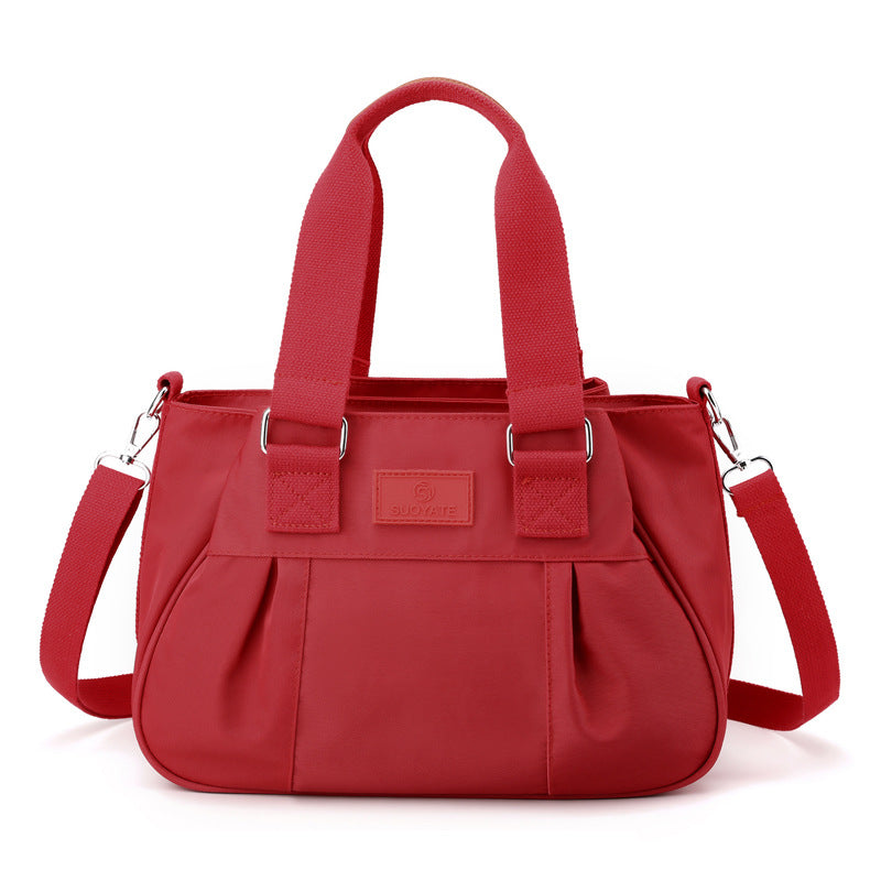 Women's Lightweight Waterproof Nylon Cloth Fashionable Trendy Women's Shoulder Bag