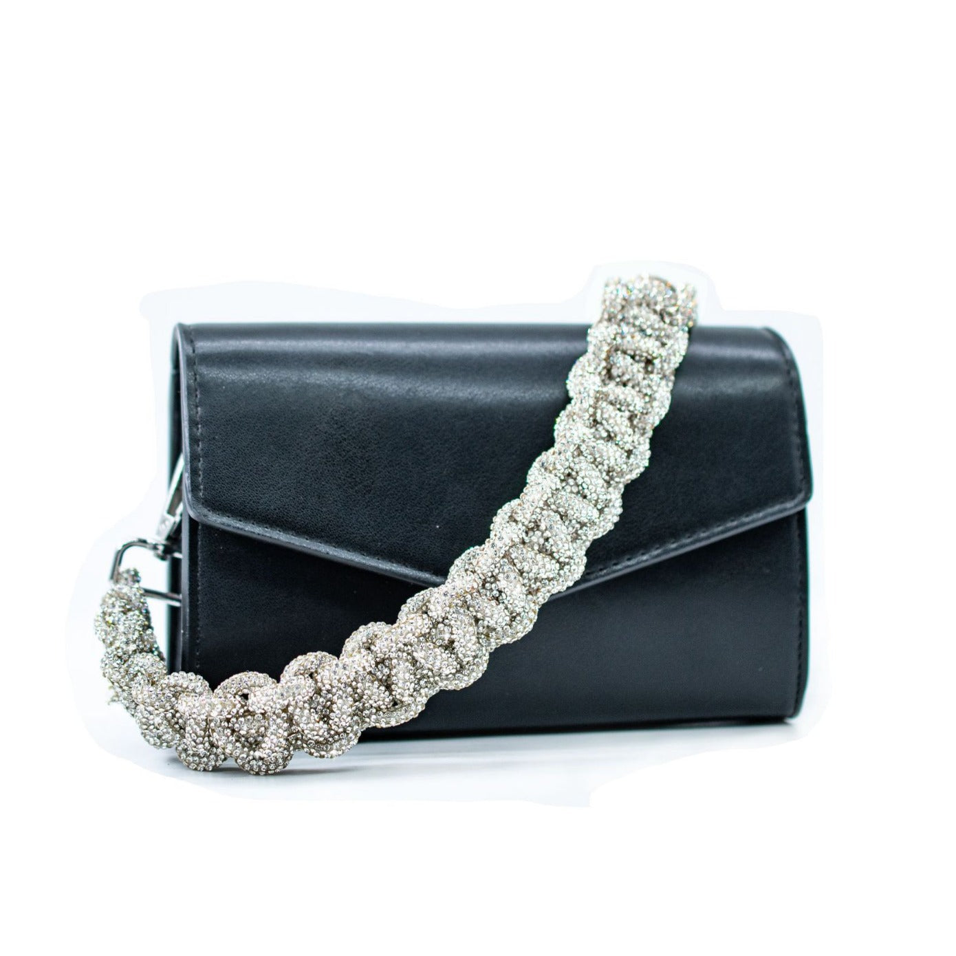 Rhinestone With Handmade Crystal Woven Mini Shiny Bags