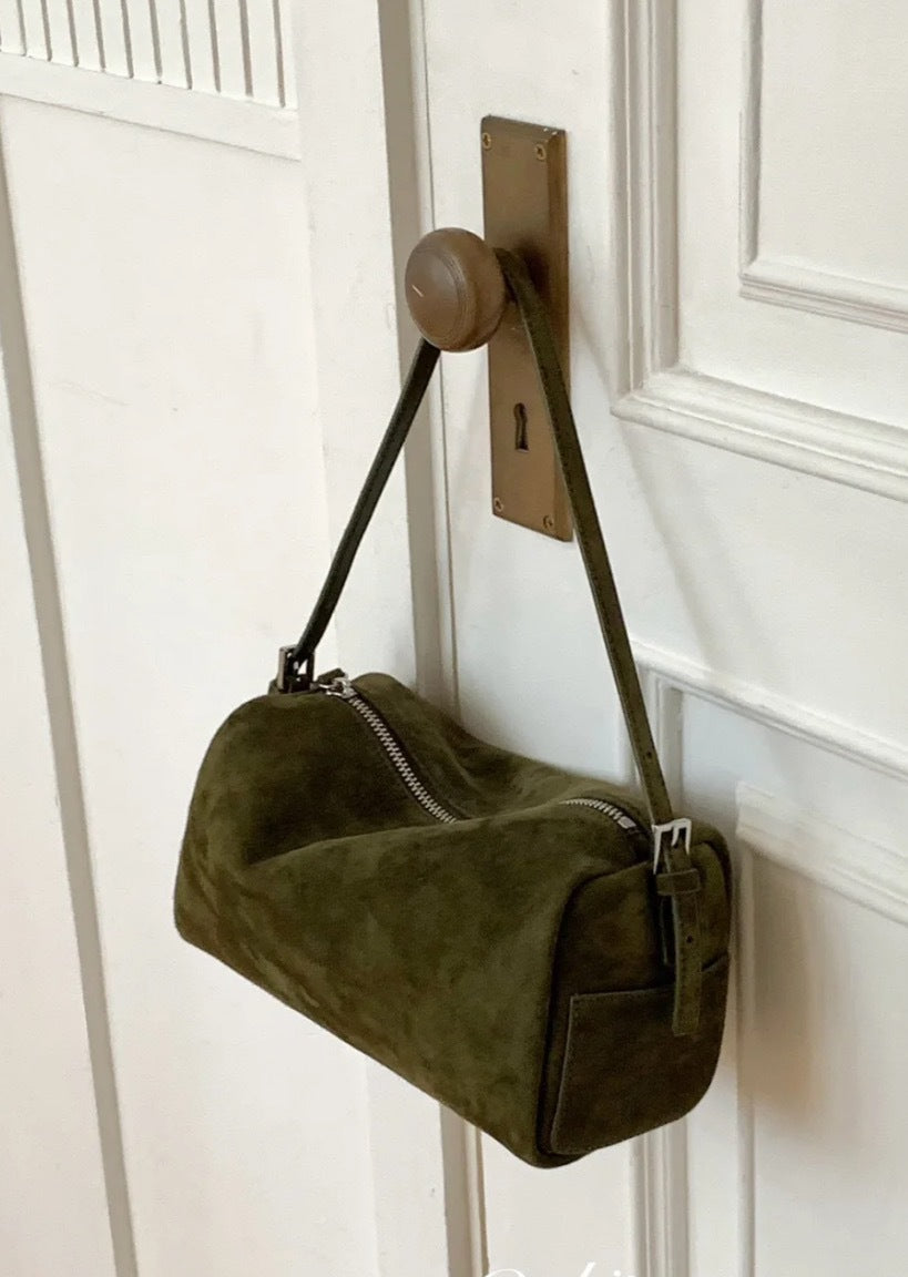 Niche Cowhide Pen Underarm Veet Pillow Women's Handbag
