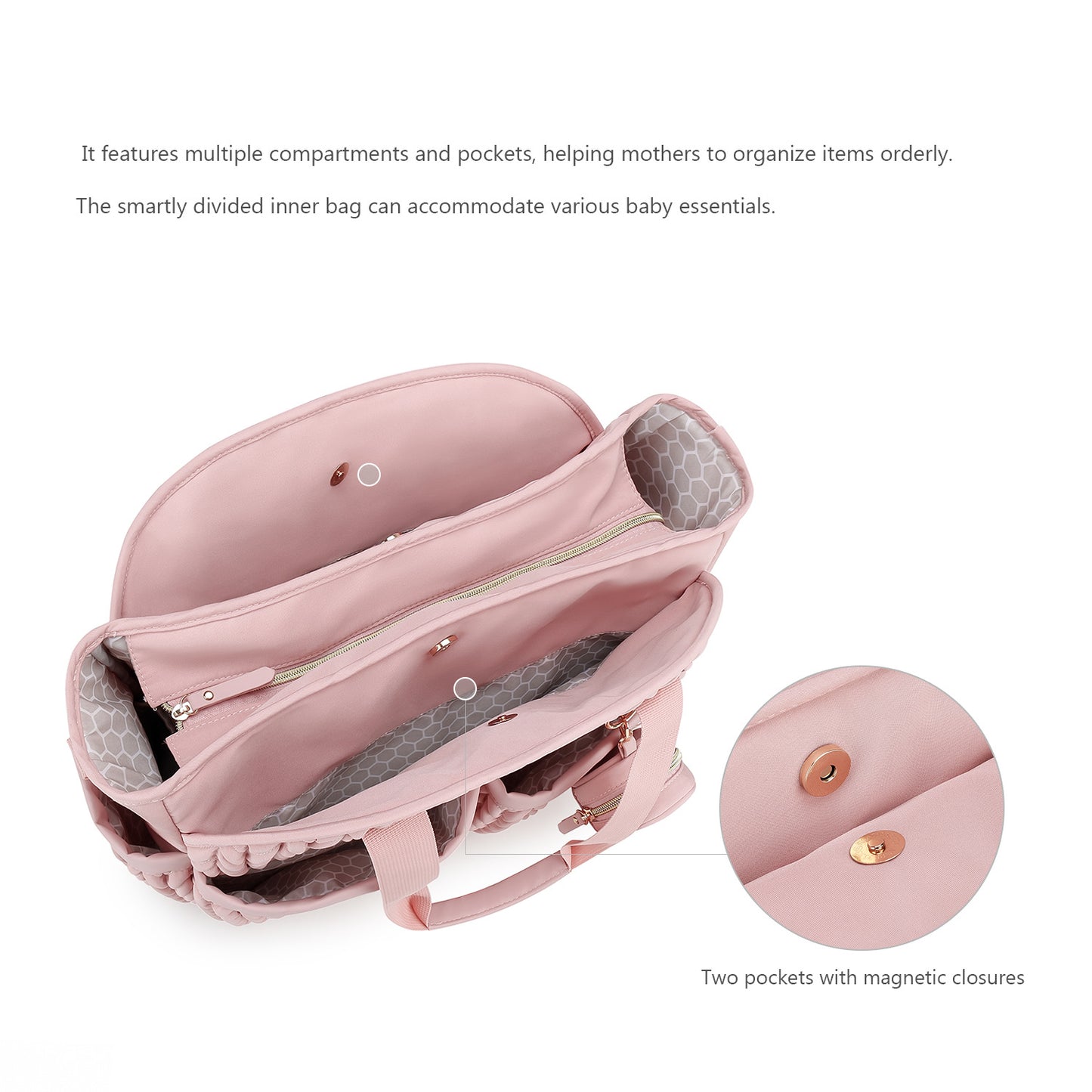 Portable Storage Waterproof Fabric Insulation Mother Bags