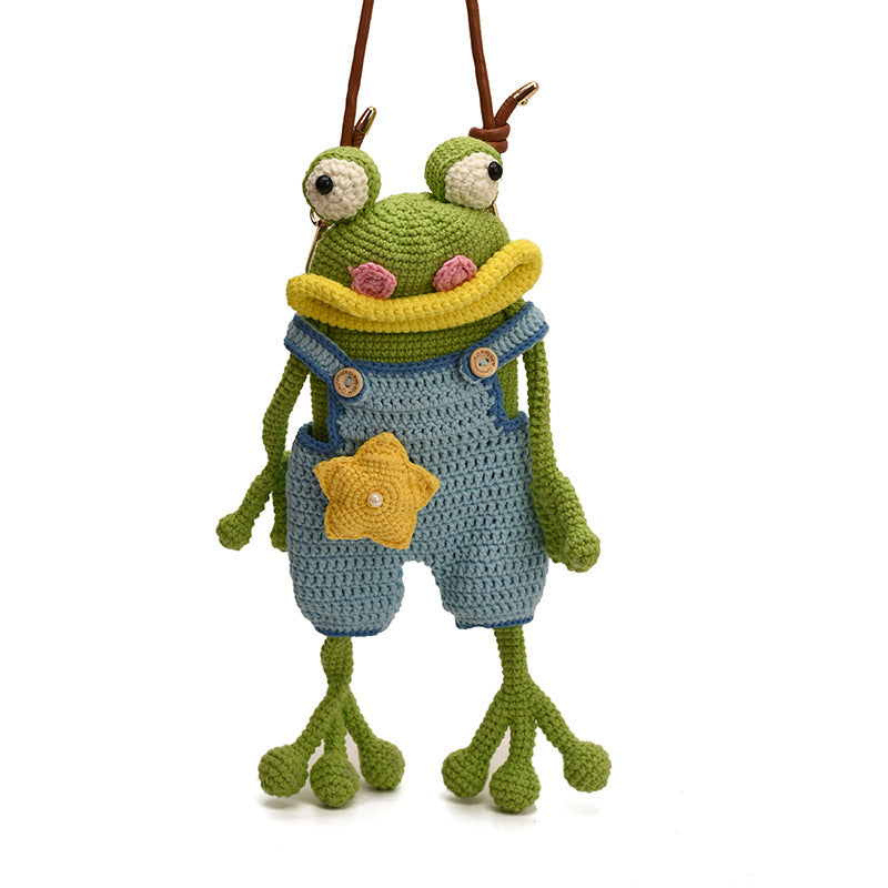 Frog Mobile Suspender Pants Ugly Cute Women's Messenger Bag