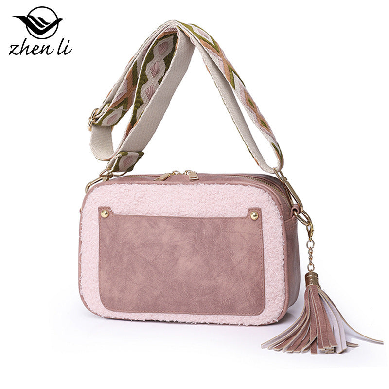 Unique Stylish Women's Fashion Plush Winter Women's Messenger Bag