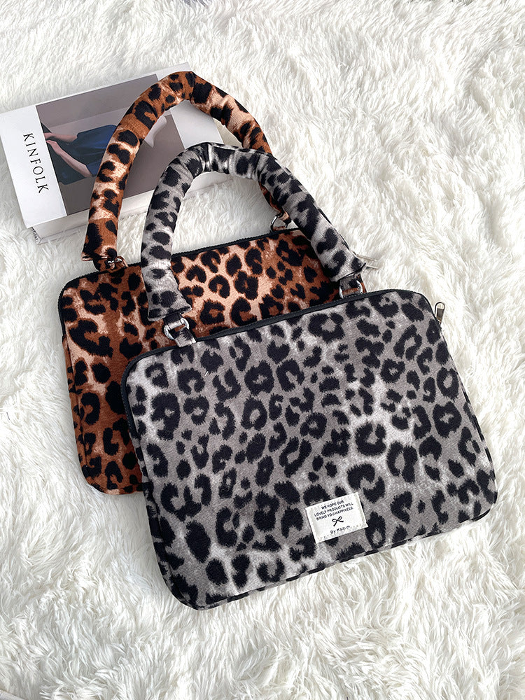 Wind Leopard Print Pc Inch Notebook Laptop Bag