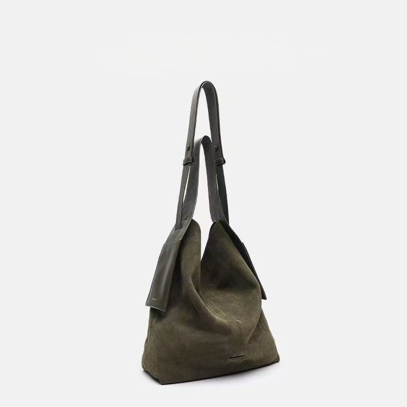 Suede Under The Mountain Lazy Commuter Large Capacity Tote Bags