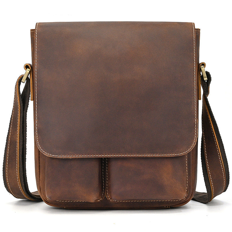 Men's Leather Fashion Crazy Horse First Layer Men's Shoulder Bag