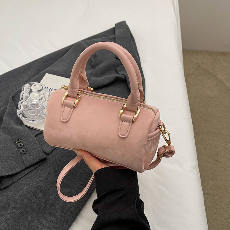 Women's Advanced Texture Minority Portable Boston Pillow Women's Handbag