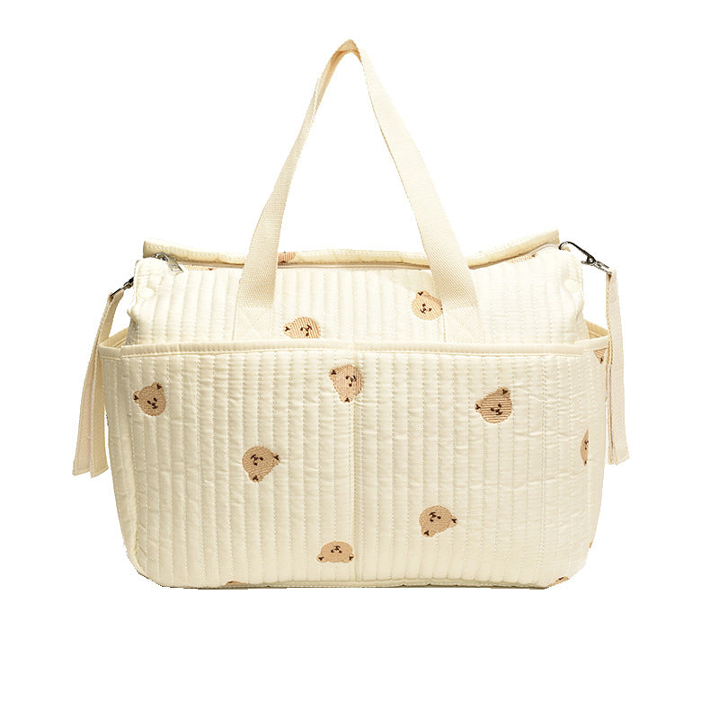 Bear High Quality Large Capacity Quilted Simple Pannier Multifunctional Mummy Bag