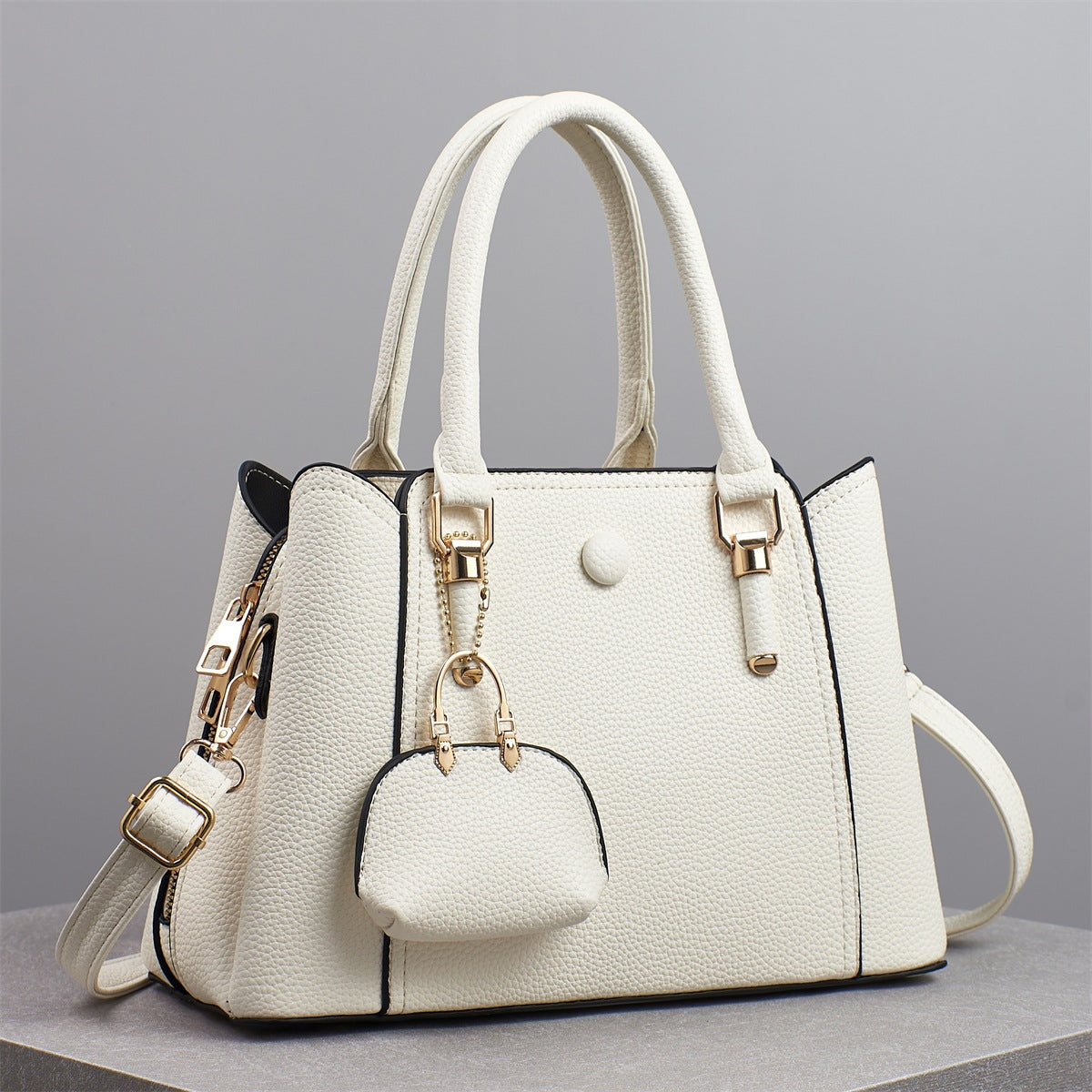 Women's Stitching Large Capacity Solid Color Mother Bags