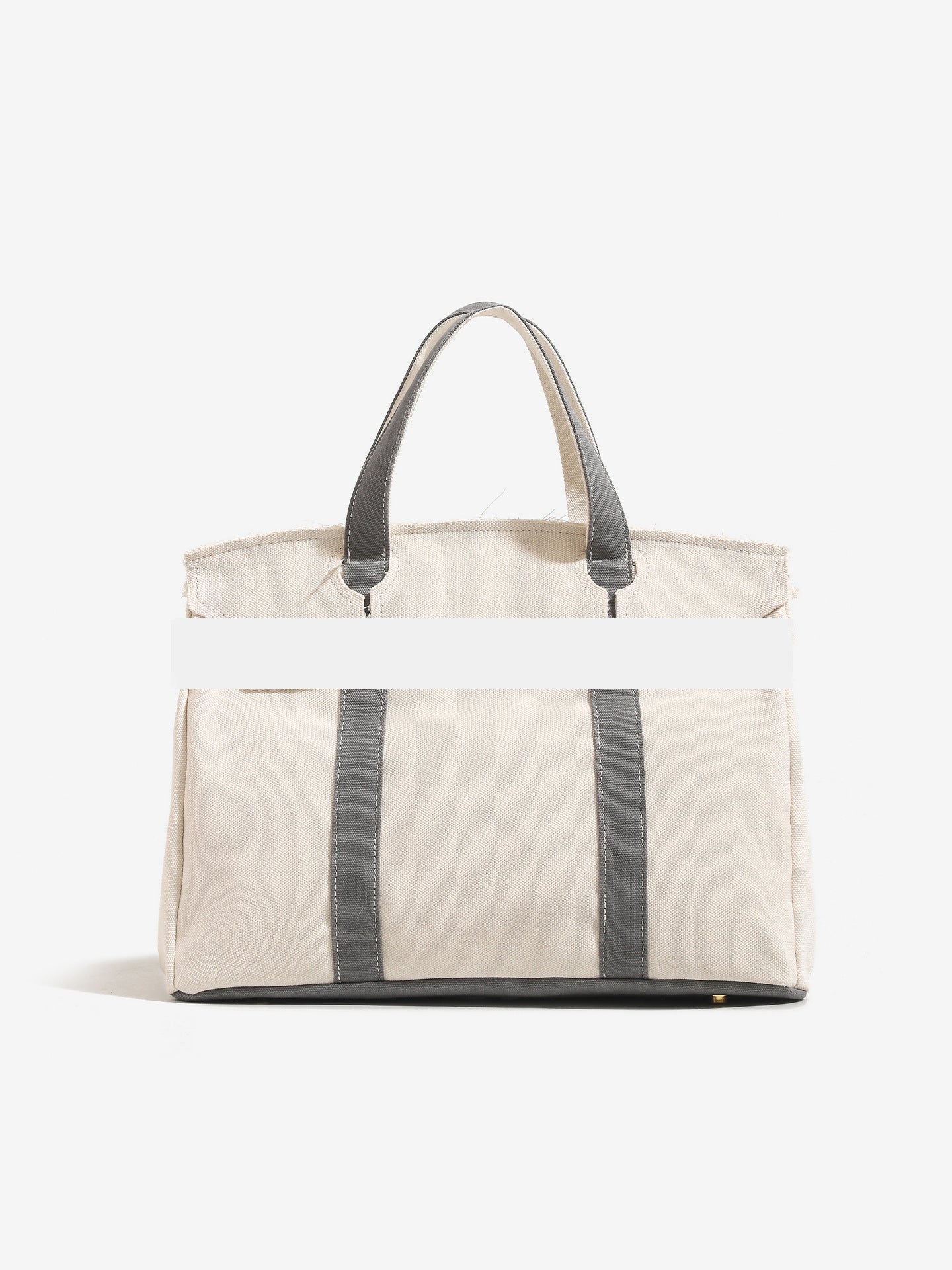 Women's Canvas High-grade Design Contrast Color Large Women's Shoulder Bag
