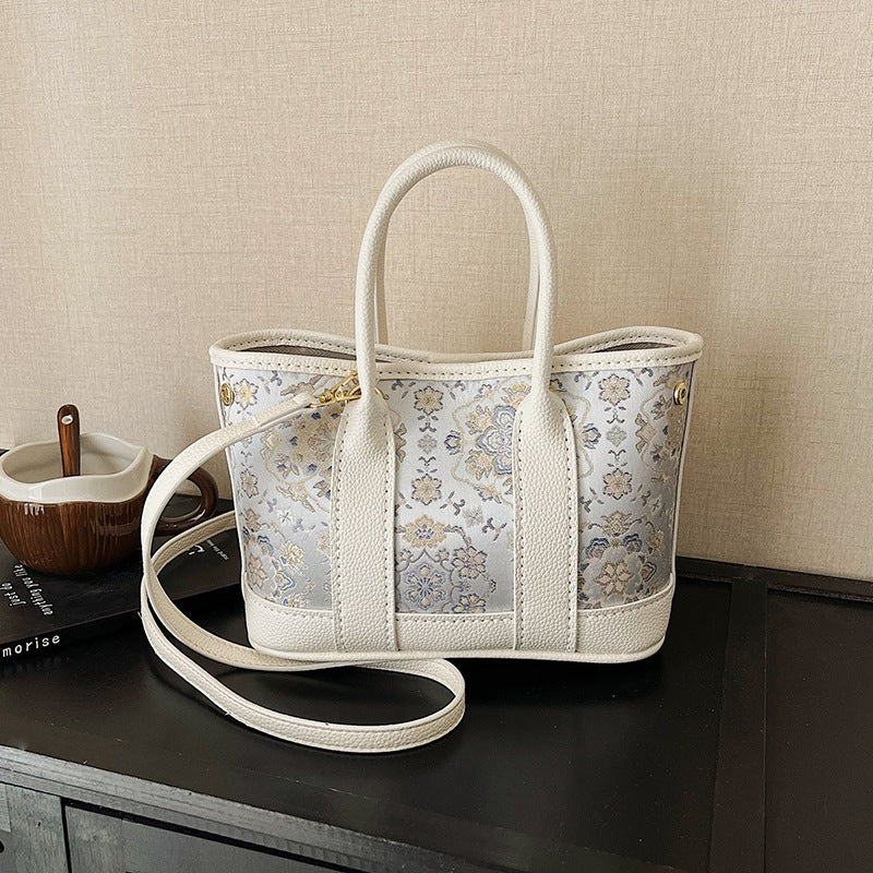 Style Self-made Cloth Handmade Material Homemade Tote Bag