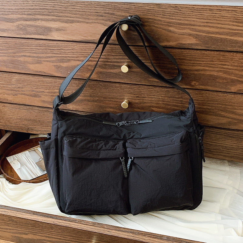 Women's & Men's Simple Nylon Cloth Large Capacity Totes Bags