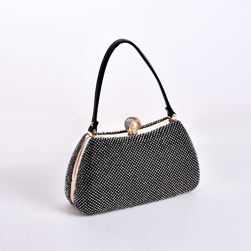 Women's Rhinestone Banquet Fashion Chain Change Packet Bags