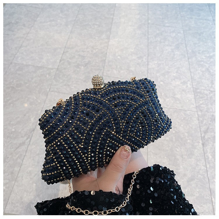 Fashion Shiny Rhinestone High Sense Party Dinner Bag