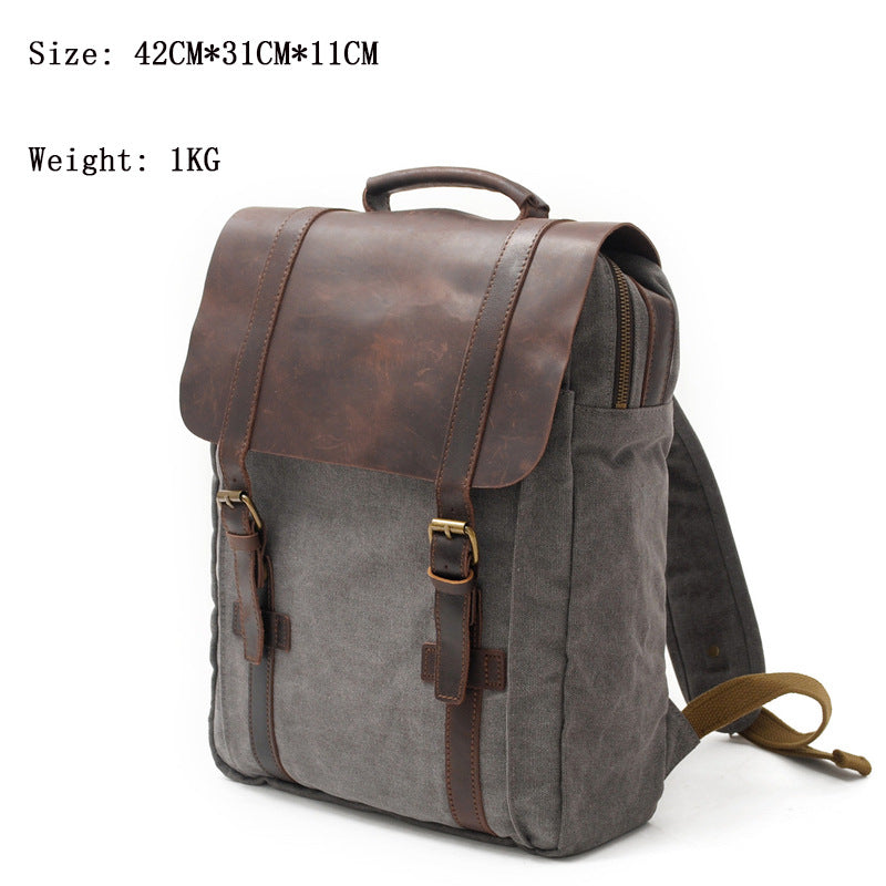 Fashion Slouchy Preppy Business For Canvas Leisure Backpack