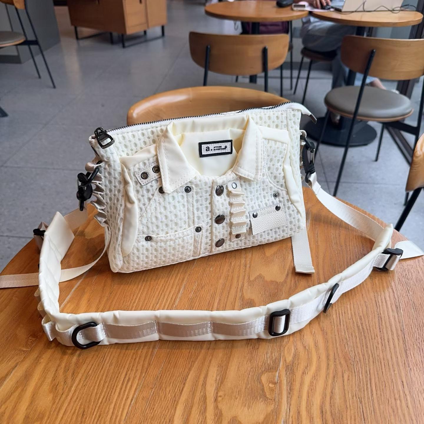 Women's Trendy Mesh Clothes Personality Wide Strap Women's Messenger Bag
