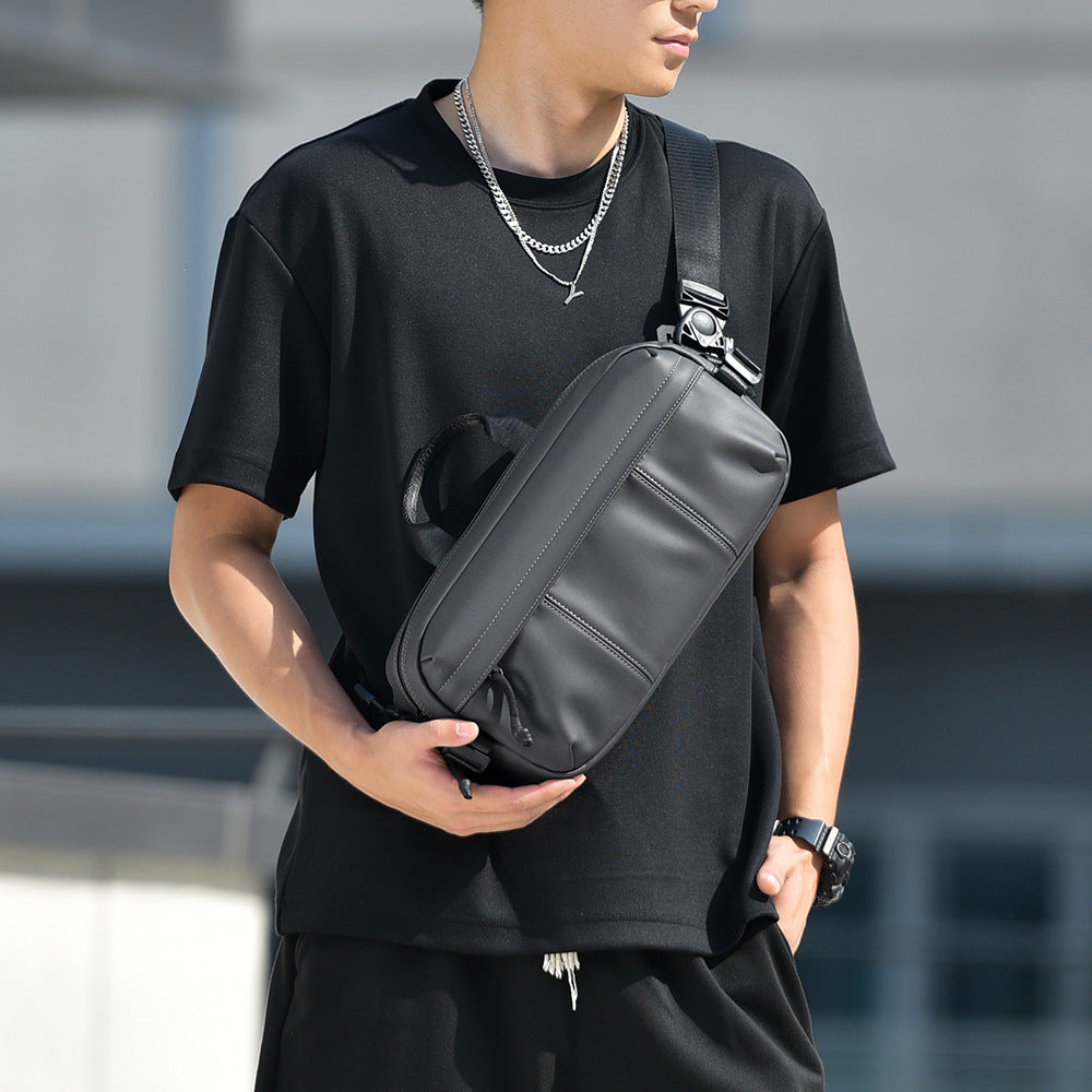 Men's Lightweight Waterproof Commuter Pouch Riding For Men's Chest Bag