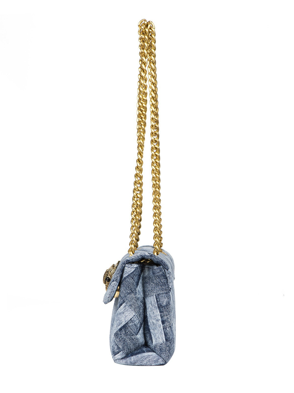 Comfortable Women's Denim Eagle Head Classic Small Square Bag