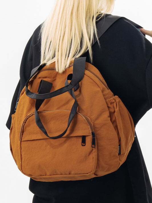Women's & Men's Textured Commuter Large Capacity Lightweight Leisure Backpack