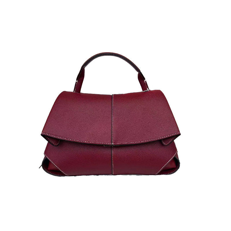 Women's Smile Niche Cattle Leather Portable Commuter Bags