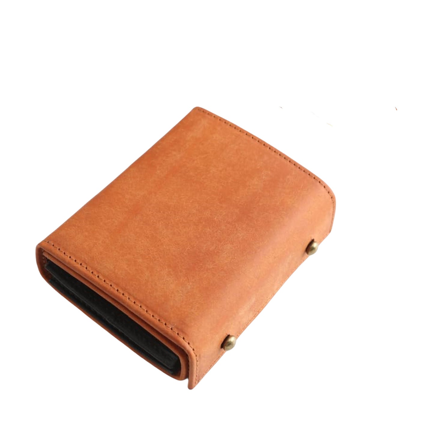 Men's Best-selling Leather Three-fold Portable Matte Short Men's Wallet