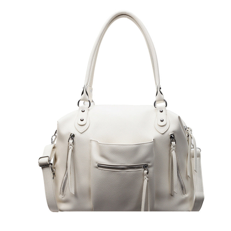 Large Capacity Retro Old Soft Leather Tote Bags