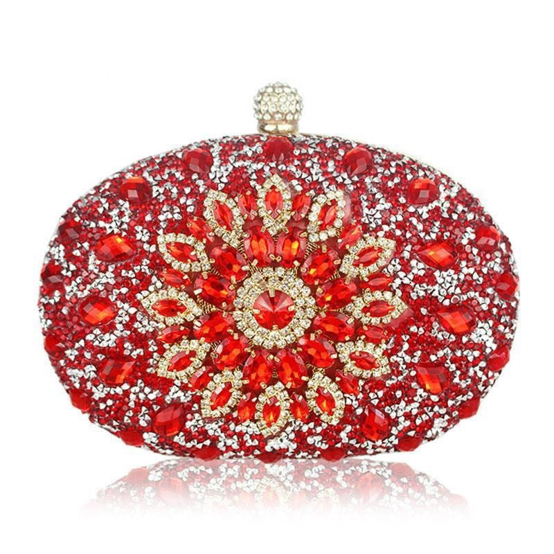 Classy Sunflower Banquet Clutch Dress Diamond Handbags