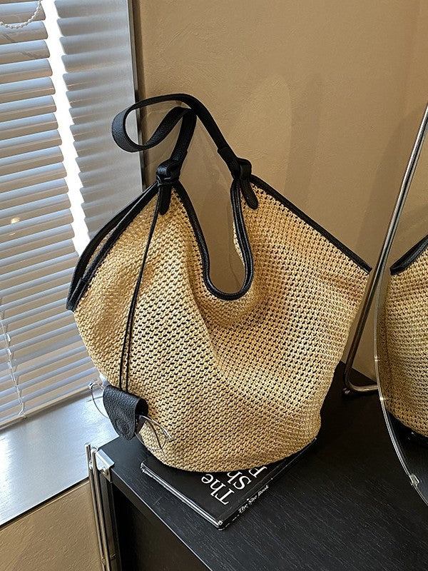 Beach Vacation Large Capacity Straw Lightweight Korean Handbags