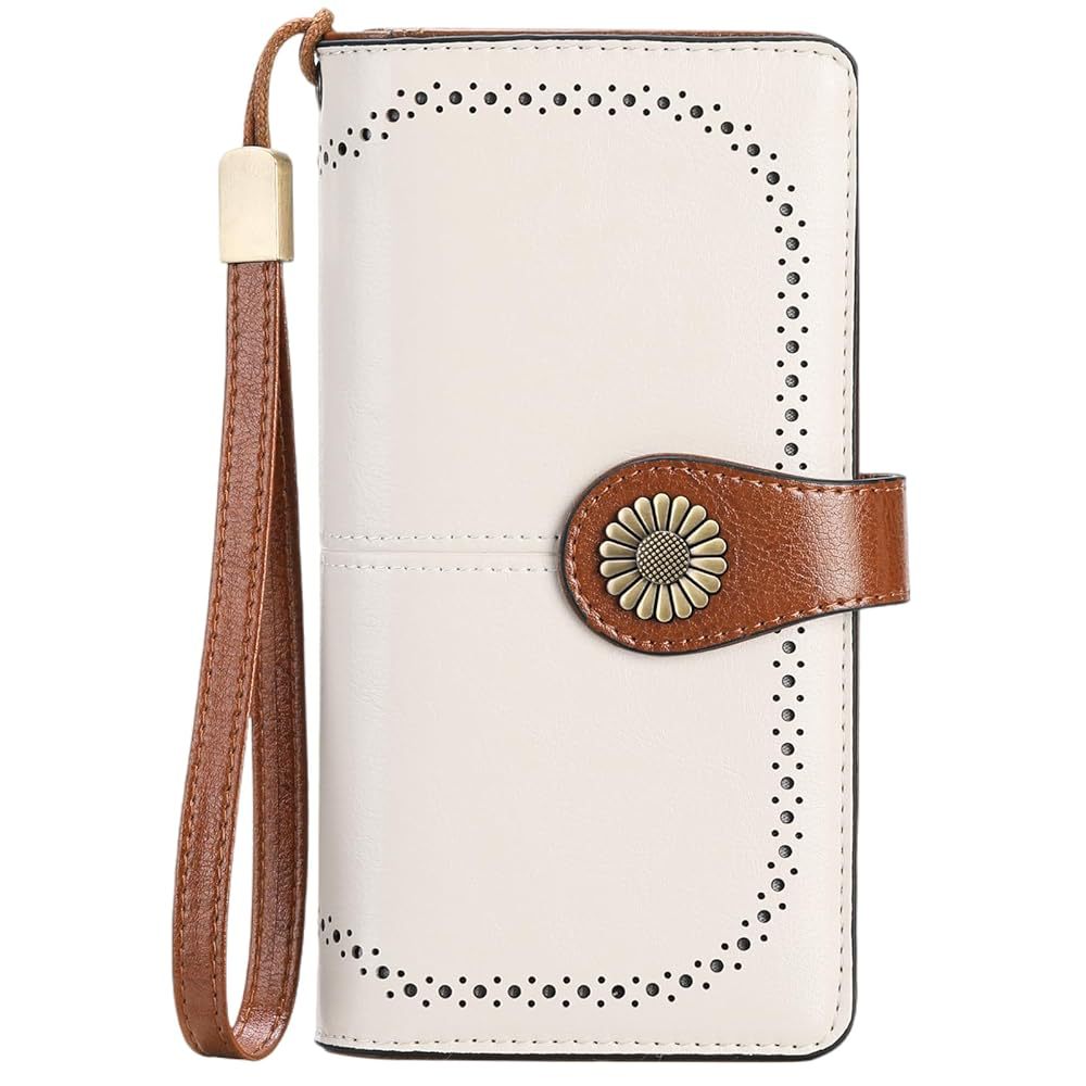Women's Long Zipper Pu Leather Lady's Handbags