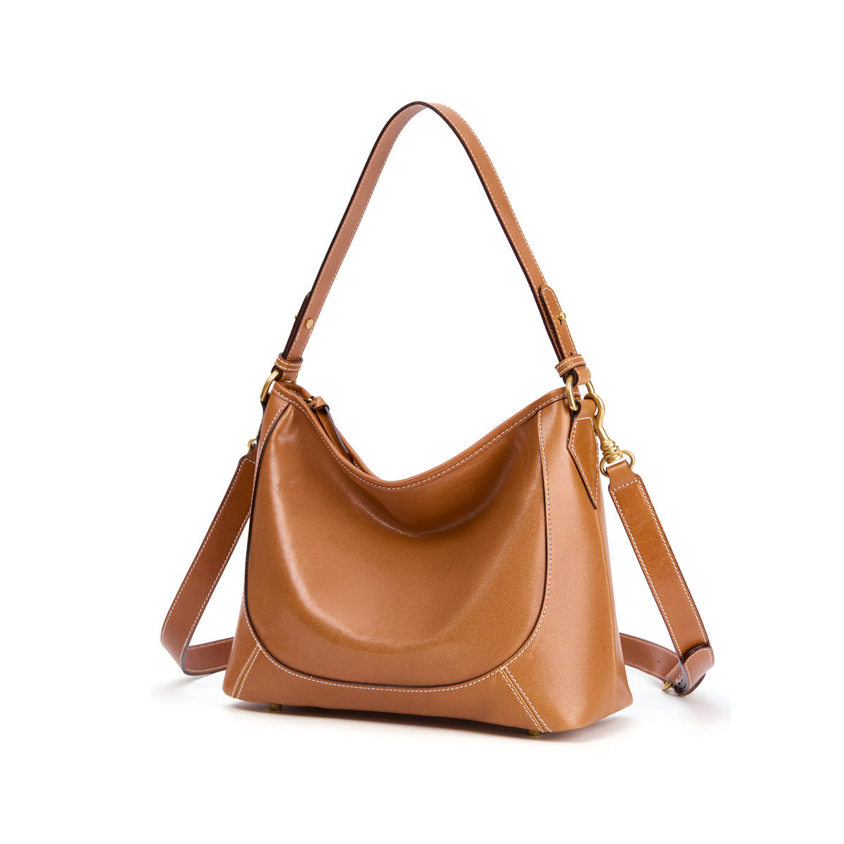 Plant Leather High-grade Niche Genuine Large Capacity Shoulder Bags
