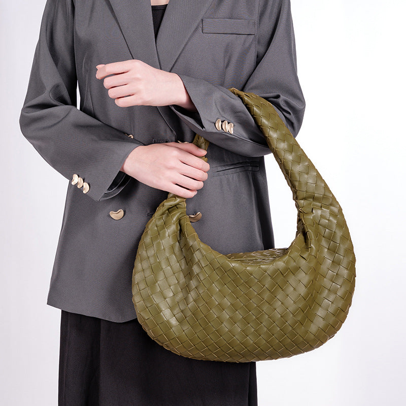 Women's Cloud Dumpling Underarm Large Capacity Croissant Knotted Women's Handbag
